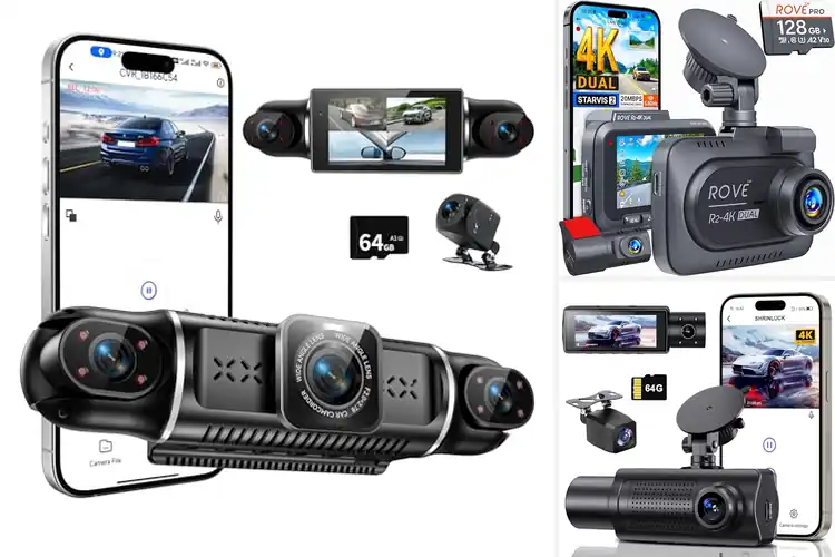 Detailed view of Best 4K Dash Cam With 1080P Rear View