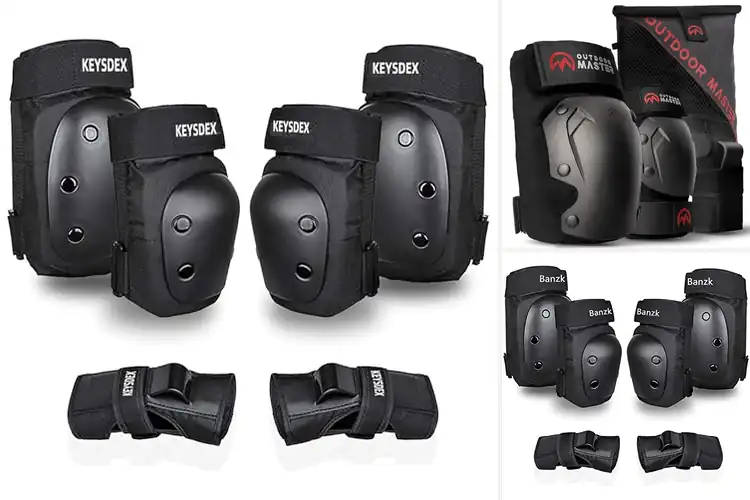 Detailed view of Best Abrasion Resistant ABS Shell Knee Pads Elbow Pads