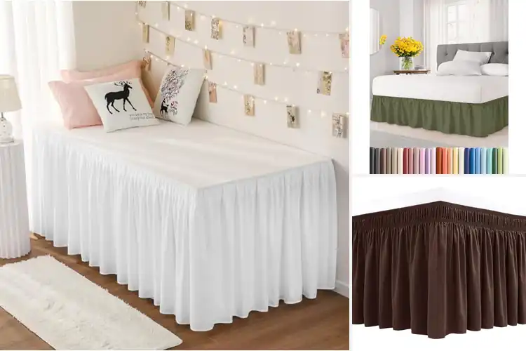 Detailed view of Best Bedroom Decor Bed Skirts