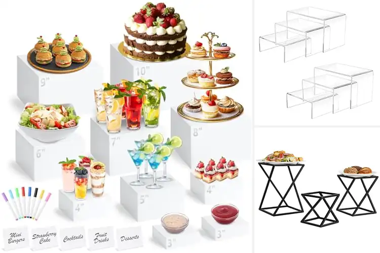 Detailed view of Best Buffet Risers: Elevate Your Event Displays Instantly