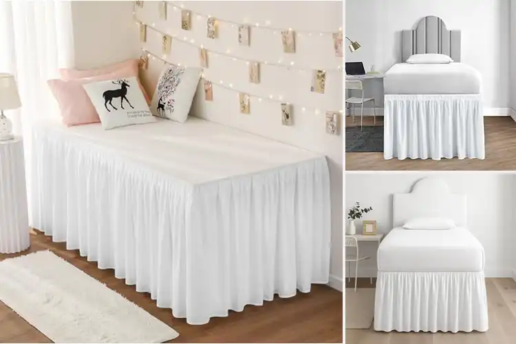 Detailed view of Best College Dorm Bed Skirts