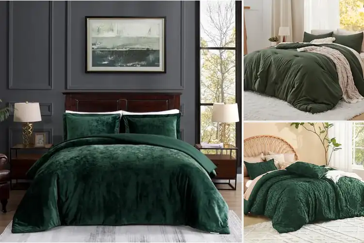 Detailed view of Best Dark Green Bed Accessories