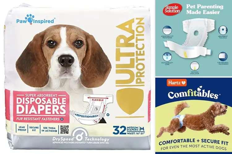 Detailed view of best dog diapers for urinary incontinence
