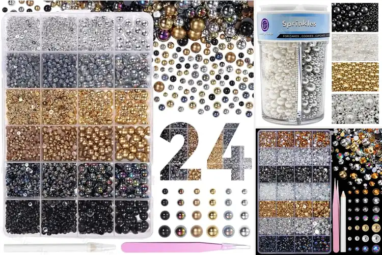 Detailed view of Best Gold Silver Black Pearls