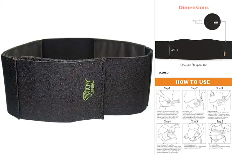 Detailed view of Best Secure Fit With Hook And Loop Belly Band