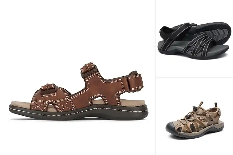 Detailed view of Best Synthetic Strap Sports Shoes
