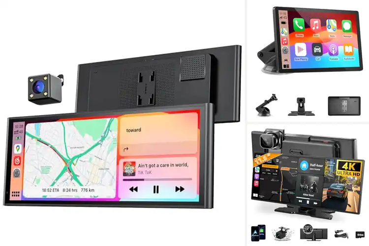 Detailed view of Best Wireless CarPlay Android Auto Screen