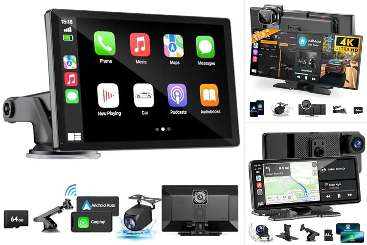 Detailed view of Best Wireless CarPlay Dash Screen